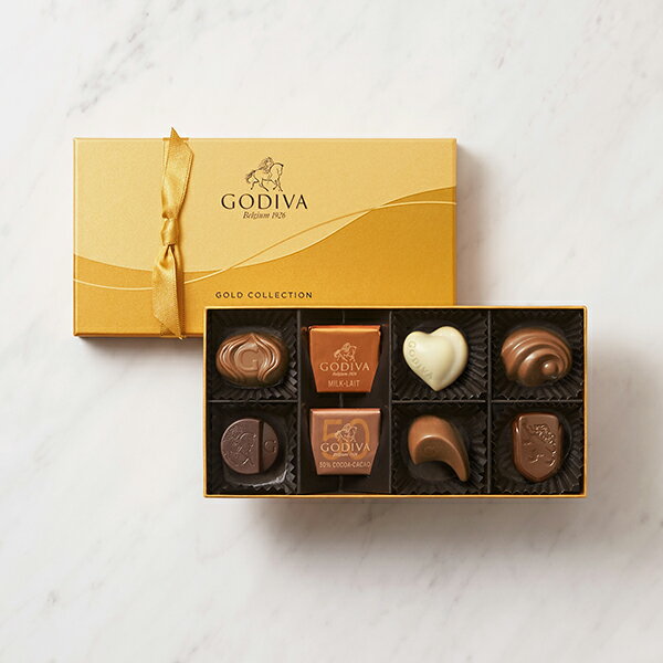 楽天市場 スイーツ プレゼント ギフト お返し お祝い チョコレート ゴディバ Godiva ゴールド コレクション 8粒入 ゴディバ Godiva