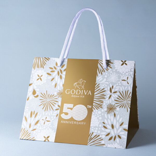 プレゼント ギフト お返し お祝い ゴディバ (GODIVA)50周年 アニバーサリー 限定ショッパー サマー L