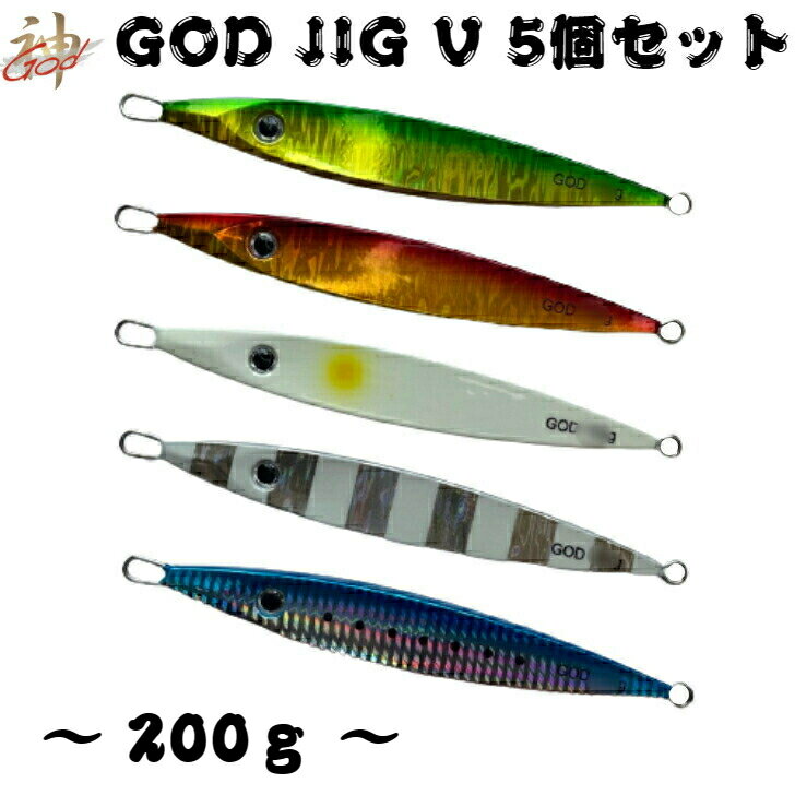 ̵ ѺǶGOD JIG V 200g 5ĥå ᥿른  ʪ 濼 ѥ  Х ޥ ҥޥ ֥ ޥ