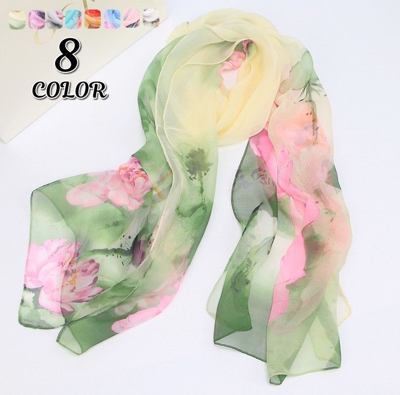 ストール 155×50cm ショール レディース 襟巻き 肩掛け シースルー 透け感 花柄 薄手 女性 婦人 上品 ..