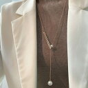 幅広いシーンに自然となじむパールネックレス 輝き 上品 可憐 華やか アクセサリー 胸元 ネックレス パール チェーン カジュアル キレイめ オケージョン セレモニー きちんと感 オフィス 仕事 通勤 メタル