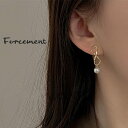 シンプルでな8の字パールピアス ゴールド 女性らしい キレイめ 大人っぽい夏 夏服 韓国ファッション 結婚式 フォーマル オフィス