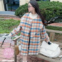 子供服 コート ロング丈 ユニーク チェック 女の子 ゆったり 長袖 かわいい アウター ファッション 流行 120cm 130cm 140cm 150cm 1...