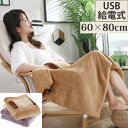 電気毛布 かわいい 電気ブランケット 速熱 ひざ掛け 着る毛布 ポケット加熱 60*80cm あったかい ヒーター内蔵 自宅やオフィス作業用 USB給電式 腰電気 冬物 あったかい りっラクス 温もり(3)