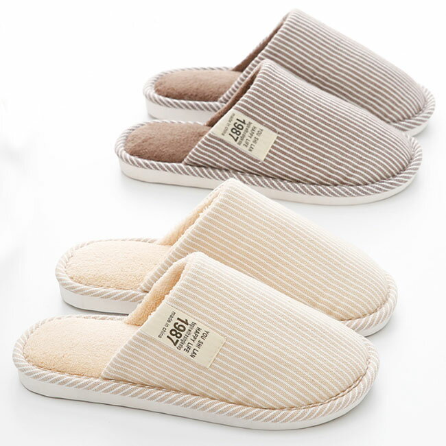 スリッパ 大人用 メンズ レディース ルームシューズ ボーダー ネル フランネル PVC ゴム 和風 室内 消..