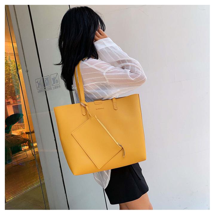 ポーチ付き＊トートバッグ 5カラー b152