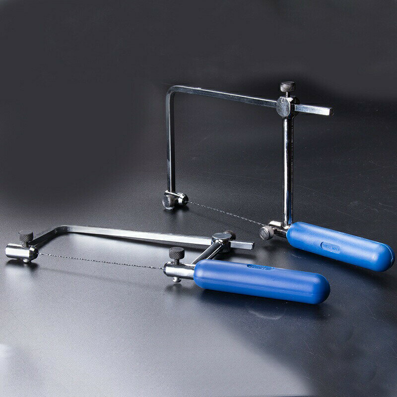 糸鋸 ダイヤモンドワイヤー 極細 手動 ガラス 陶器 石細工 切断用 #1-#8替え刃セット付 ハクソ 歯距