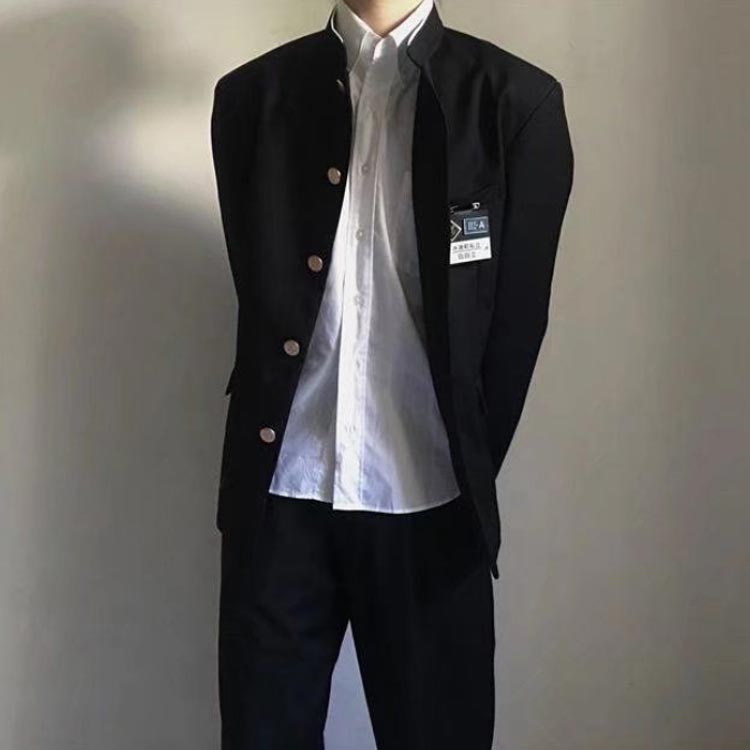 学生服 上下セット 男子 制服 学ラン メンズ ジュニア ボーイズ 男子高生 高校生 中学生 制服 上着 ズボン 2点セット スクール制服 詰襟 ラウンド襟 形態安定 入学式 卒業式 コスプレ衣装 コスチューム 黒 送料無料 洗濯機丸洗い 送料無料