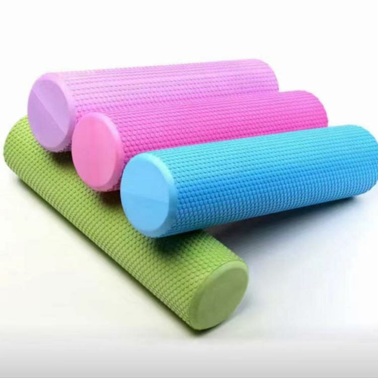 GOENGAARIMASUYOUNISHOPのヨガポール ショート 長さ30cm 45cm 60cm 直径15センチ ジム スポーツ yoga ヨガグッズ 全5色 ダイエット ローラー 肩こり 背中 ふくらはぎ 筋膜 筋トレ マッサージローラー｜アングル2