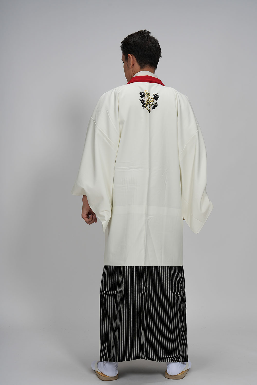 往復送料弊社負担 【レンタル】【対応身長170cm-180cm】男性用レンタル紋付き袴フルセット 紋付きフルセット 紋付袴レンタル 羽織紐 袴 はかま 男性着物 成人式 卒業式