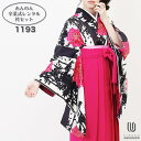 【h】【対応身長157cm〜165cm】【キュート】卒業式レンタル袴フルセット-1193｜マルチカラー｜花柄｜牡丹｜ストライプ｜ピンク｜黒｜