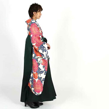 【h】|送料無料|【対応身長157cm〜165cm】卒業式レンタル袴フルセット-1822