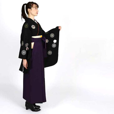 【h】|送料無料|【対応身長157cm〜165cm】卒業式レンタル袴フルセット-927