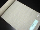 糸の撚りを強くしてシャリ感を出した縦縞夏物紗生地正絹紬着尺