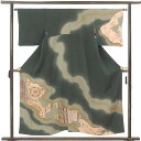 【中古】訪問着 リサイクル着物 身丈155cm 裄丈63.5cm 前幅25cm 後幅30cm 袖丈46cm 袖幅32.5cm レディース 袷 鏡 裄Mサイズ 秋...