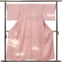 【中古】付下 リサイクル着物 身丈157cm 裄丈67cm 前幅25cm 後幅30cm 袖丈47cm 袖幅34cm レディース 袷 刺繍 裄長 裄Lサイズ 秋冬...