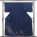 【中古】訪問着 リサイクル着物 身丈159cm 裄丈65cm 前幅23cm 後幅29cm 袖丈47cm 袖幅34cm レディース 袷 花柄 裄Mサイズ 秋冬春用...