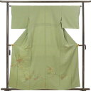 【中古】訪問着 リサイクル着物 身丈160cm 裄丈65cm 前幅24cm 後幅29cm 袖丈45cm 袖幅33cm レディース 袷 刺繍 裄Mサイズ 秋冬春用...