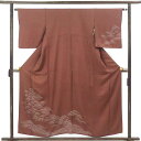 【中古】訪問着 リサイクル着物 身丈156cm 裄丈63cm 前幅22.5cm 後幅28cm 袖丈49cm 袖幅32.5cm レディース 袷 相良刺繍 裄Mサイ...
