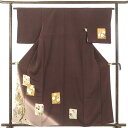 【中古】訪問着 リサイクル着物 身丈161cm 裄丈63cm 前幅24.5cm 後幅29cm 袖丈49cm 袖幅32.5cm レディース 袷 花柄 裄Mサイズ ...