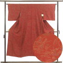 【中古】小紋 リサイクル着物 身丈147cm 裄丈65cm 前幅24.5cm 後幅28.5cm 袖丈46cm 袖幅33cm レディース 袷 花柄 裄Mサイズ 秋...