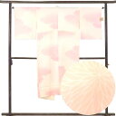 【中古】長襦袢 リサイクル着物 襦袢丈131cm 裄65cm 袖丈48cm 袖幅32cm レディース 袷 菊 裄Mサイズ 秋冬春用 正絹(シルク)ピンク やや難...