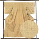 【中古】紬 リサイクル着物 身丈156cm 裄66cm 前幅24.5cm 後幅29.5cm 袖丈51cm レディース 袷 裄長 裄M-Lサイズ 秋冬春用 正絹(...