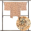 【中古】羽織 リサイクル着物 羽織丈82cm 裄63cm 袖丈49cm 袖幅32cm レディース 袷 抽象柄 裄Mサイズ 秋冬春用 正絹(シルク)ブラウン 美品...