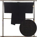 【中古】男物羽織 リサイクル着物 羽織丈100cm 裄68cm 袖丈51cm 袖幅34cm メンズ 袷 縞 裄長 裄Lサイズ 秋冬春用 正絹(シルク)ブラウン 未使用品 リメイク リユース