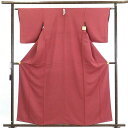 【中古】色無地 リサイクル着物 身丈159cm 裄62cm 前幅22cm 後幅28.5cm 袖丈49cm 正絹(シルク) レディース 袷仕立 無地 秋冬春用 ピ...
