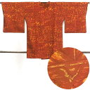【中古】コート 着物 身丈84cm 裄65cm 袖丈47cm 正絹(シルク) レディース 袷仕立 秋冬春用 茶色 裄Mサイズ 美品 リユース