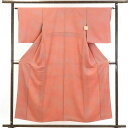 【中古】色無地 リサイクル着物 身丈155cm 裄63cm 前幅23cm 後幅28.5cm 袖丈48cm 正絹(シルク) レディース 袷仕立 無地 秋冬春用 ピ...