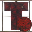 【中古】御召し リサイクル着物 身丈148cm 裄62cm 前幅22.5cm 後幅30cm 袖丈49cm 袖幅32cm レディース 単衣 花柄 裄Sサイズ 初夏...