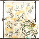【中古】小紋 リサイクル着物 身丈160cm 裄62cm 前幅25cm 後幅29cm 袖丈49cm 袖幅32cm レディース 袷 花柄 裄Sサイズ 秋冬春用 正...