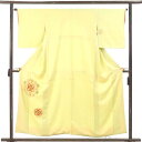 【中古】付下 リサイクル着物 身丈155cm 裄63cm 前幅25cm 後幅30cm 袖丈49cm 袖幅32cm レディース 袷 相良刺繍 裄Mサイズ 秋冬春用...