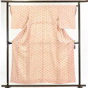 【中古】小紋 リサイクル着物 身丈157cm 裄65cm 前幅23cm 後幅28cm 袖丈48cm 正絹(シルク) レディース 袷仕立 秋冬春用 白地 裄Mサイ...