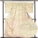 【中古】小紋 リサイクル着物 身丈159cm 裄63cm 前幅22.5cm 後幅30cm 袖丈49cm 正絹(シルク) レディース 袷仕立 秋冬春用 茶色 裄M...