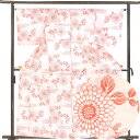 【中古】浴衣 リサイクル着物 身丈162cm 裄66cm 前幅24.5cm 後幅29cm 袖丈48cm 袖幅34cm レディース 花柄 裄長 裄M-Lサイズ 夏...