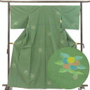 【中古】紬 リサイクル着物 身丈166cm 裄69cm 前幅26.5cm 後幅32cm 袖丈49cm 袖幅35cm レディース 袷 花柄 裄長 裄L-LLサイズ...