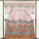 【FashionTheSale10%OFF】【中古】訪問着 リサイクル着物 身丈162cm 裄65cm 前幅23cm 後幅30cm 袖丈54cm 正絹(シルク) レディース 袷仕立 秋冬春用 紫地 裄Mサイズ 美品 リユース