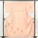 【FashionTheSale10%OFF】【中古】訪問着 リサイクル着物 身丈163cm 裄65cm 前幅24cm 後幅30cm 袖丈47cm 正絹(シルク) レディース 袷仕立 秋冬春用 ピンク地 裄Mサイズ リユース