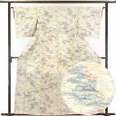 【中古】紬 リサイクル着物 身丈164cm 裄64cm 前幅23cm 後幅28cm 袖丈48cm 正絹(シルク) レディース 袷仕立 秋冬春用 茶色 裄Mサイズ...