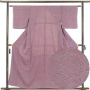 【中古】小紋 リサイクル着物 身丈158cm 裄60cm 前幅24cm 後幅29.5cm 袖丈45cm 袖幅30.5cm レディース 袷 連続模様 裄SS-Sサ...