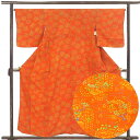 【中古】小紋 リサイクル着物 身丈158cm 裄丈65cm 前幅24cm 後幅29cm 袖丈48cm 袖幅34cm レディース 袷 植物 裄Mサイズ 秋冬春用 ...