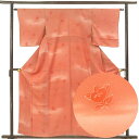 【中古】小紋 リサイクル着物 身丈160cm 裄丈62cm 前幅22.5cm 後幅28cm 袖丈49cm 袖幅32cm レディース 袷 橘 裄Sサイズ 秋冬春用...