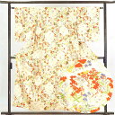 【中古】小紋 リサイクル着物 身丈156cm 裄62cm 前幅22.5cm 後幅28cm 袖丈52cm 正絹(シルク) レディース 袷仕立 秋冬春用 黄色地 裄...