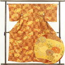 【FashionTheSale10%OFF】【中古】小紋 リサイクル着物 身丈155cm 裄64cm 前幅23cm 後幅28cm 袖丈49cm 正絹(シルク) ...