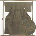 【FashionTheSale10%OFF】【中古】紬 リサイクル着物 身丈157cm 裄66cm 前幅23cm 後幅29cm 袖丈49cm 正絹(シルク) レ...
