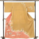 【中古】訪問着 リサイクル着物 身丈167cm 裄69cm 前幅23cm 後幅29.5cm 袖丈46.5cm 袖幅34.5cm レディース 袷 籠目 裄長 裄L...