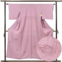 【中古】付下 リサイクル着物 身丈155cm 裄丈62cm 前幅25cm 後幅30cm 袖丈44cm 袖幅31cm レディース 袷 刺繍 裄Sサイズ 秋冬春用 ...